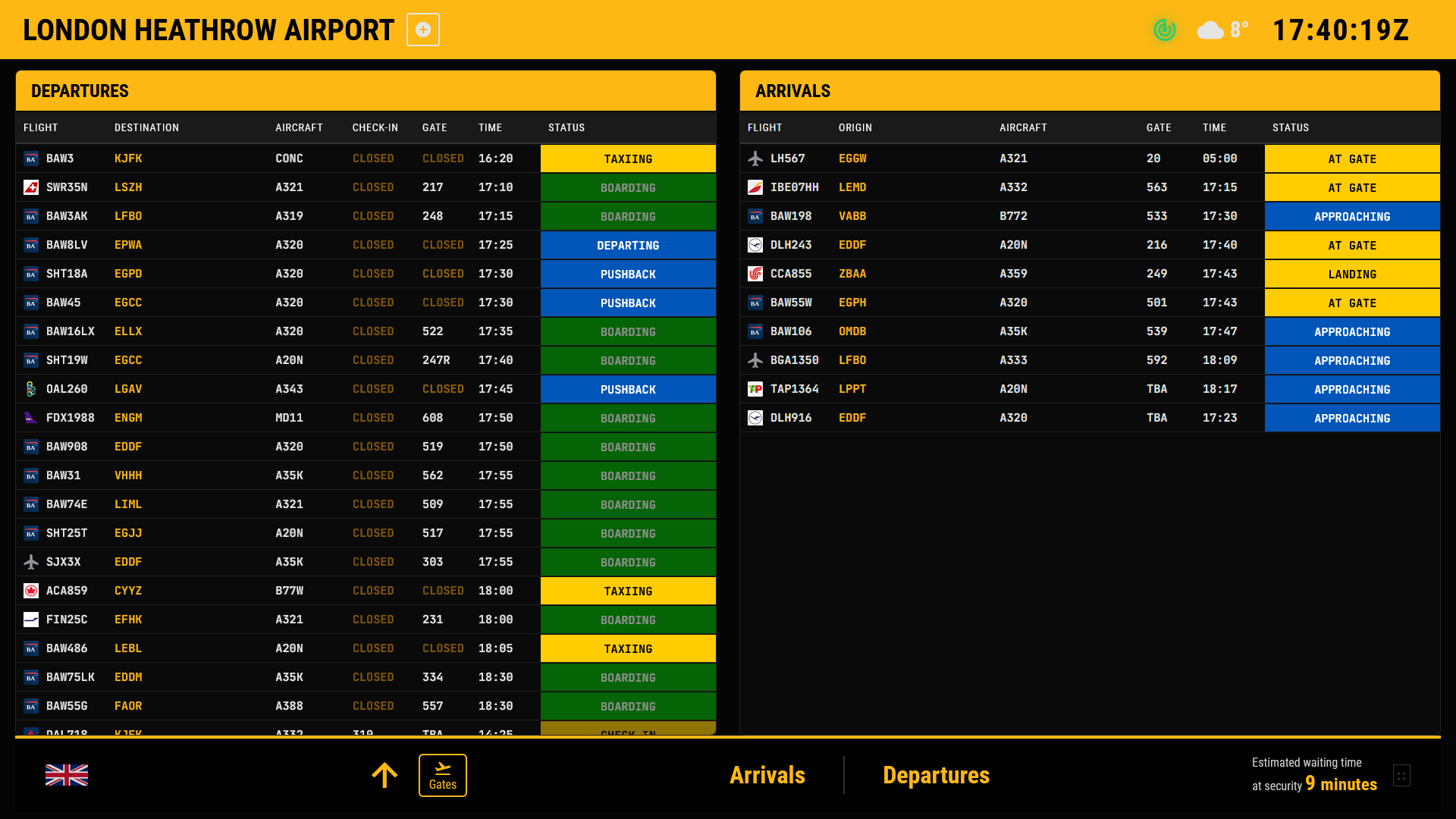FlightBoard: Real-Time VATSIM Flight Information Display System