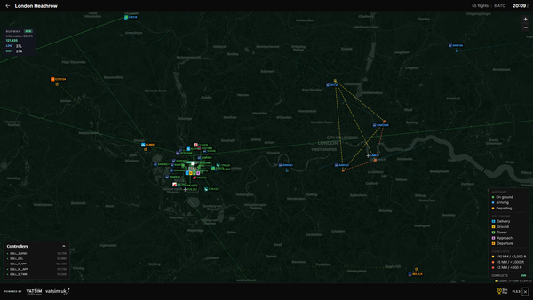 New Feature: Real-Time TCAS Conflict Detection for flightboard map